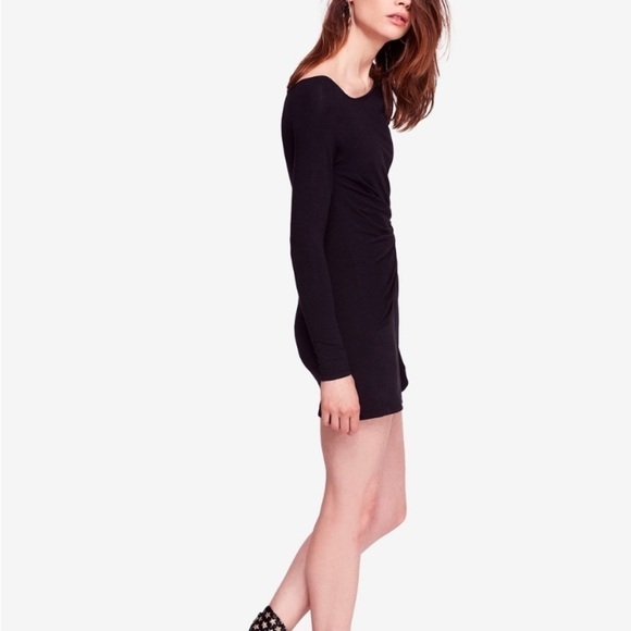 Free People Frankie Black Mini Dress NWT Size XS - Picture 3 of 7